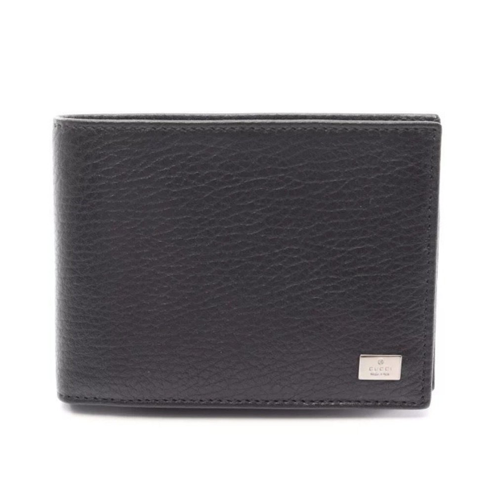 Gucci Bi fold Wallet Leather Black